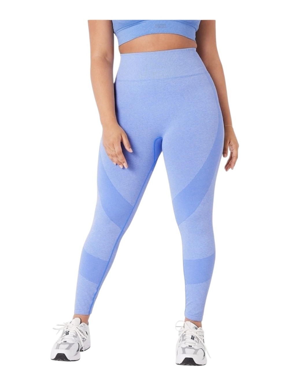 PINK Victoria’s Secret Active Seamless Baby Blue Activewear Leggings Womens Med